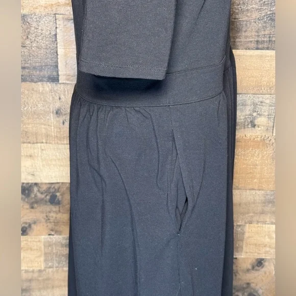 Lands’ End Women's Black Summer Dress Swim Cover Medium M AB 556 - Picture 4 of 7